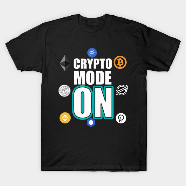 Crypto Mode On T-Shirt by Proway Design